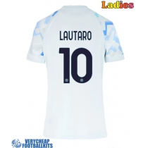 Inter Milan Lautaro Martinez #10 Replica Away Shirt Ladies 2025-26 Short Sleeve